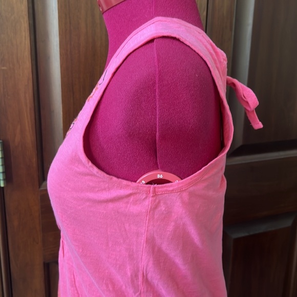 Athleta  tank top  100% cotton ombre   sleeveless    Pink/orange  Size S    EUC - Picture 10 of 10
